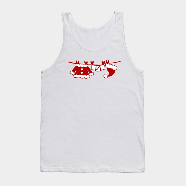 Santa Laundry Tank Top by soniapascual